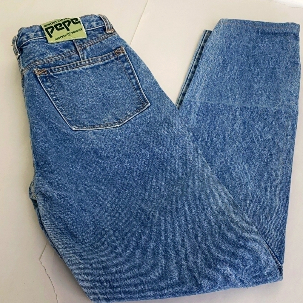 Vintage Rare Pepe Jeans London High Waist Straight Leg Embellished Jeans 26 EUC - Picture 14 of 15